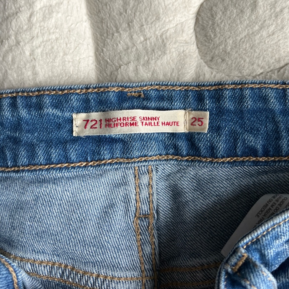 💥 Levi’s high rise skinny Jean 💥 size 25 🌟 - Picture 3 of 4